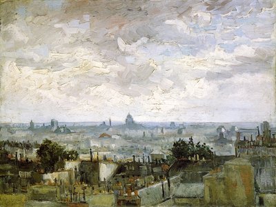 De daken van Parijs door Vincent van Gogh